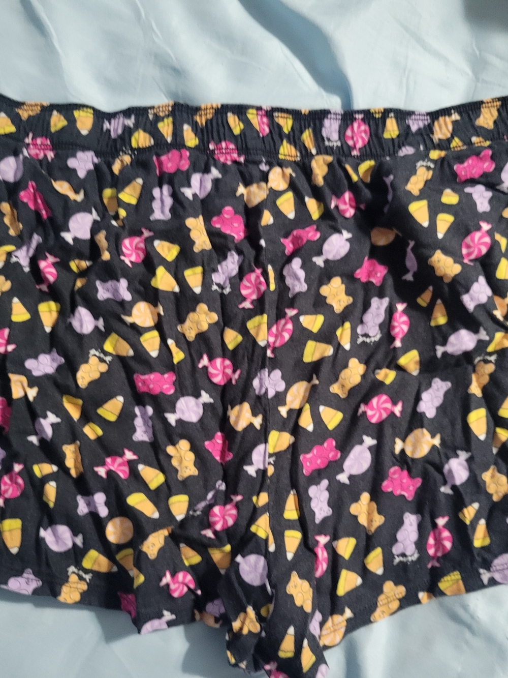 PINK Victoria's Secret Black Candy Print Pajama Shorts